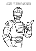 A coloring page of power rangers